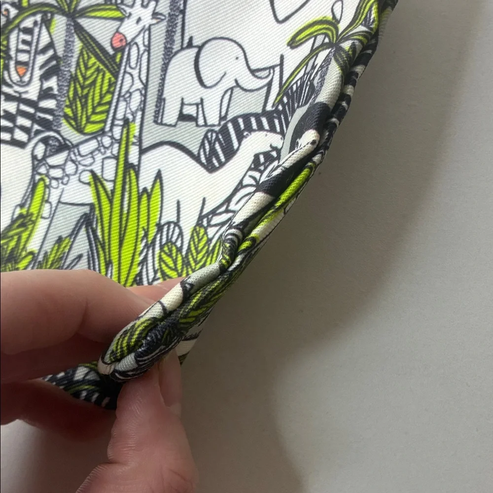 Shea Moisture Jungle Safari Print Zippered Makeup Pouch